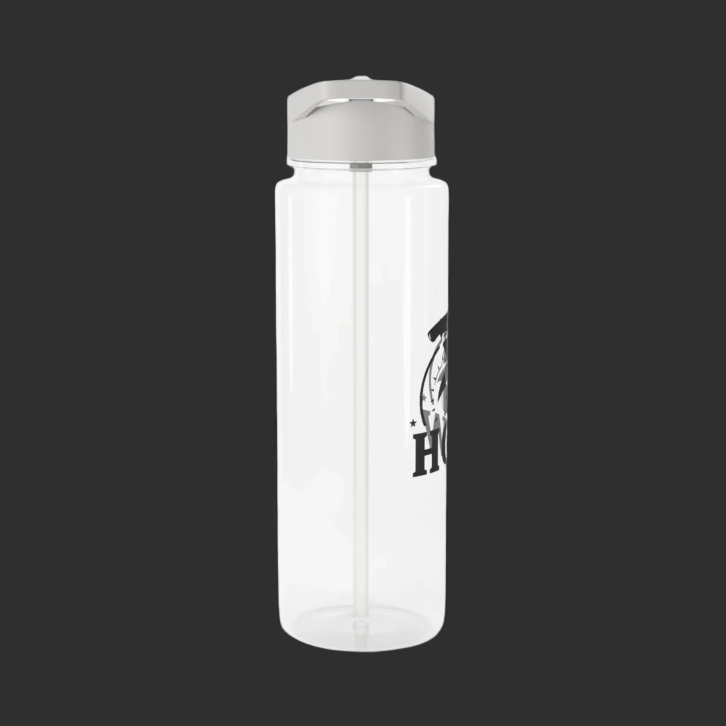 Clear Plastic HGW Water Bottle for MMA & BJJ athletes Printify