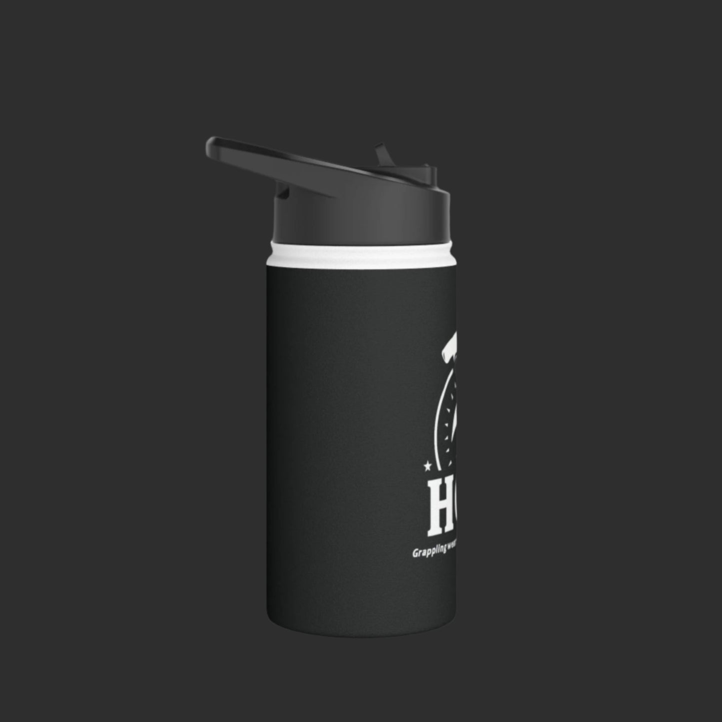 Black Hammerhead Grappling Wear Stainless Steel Water Bottle