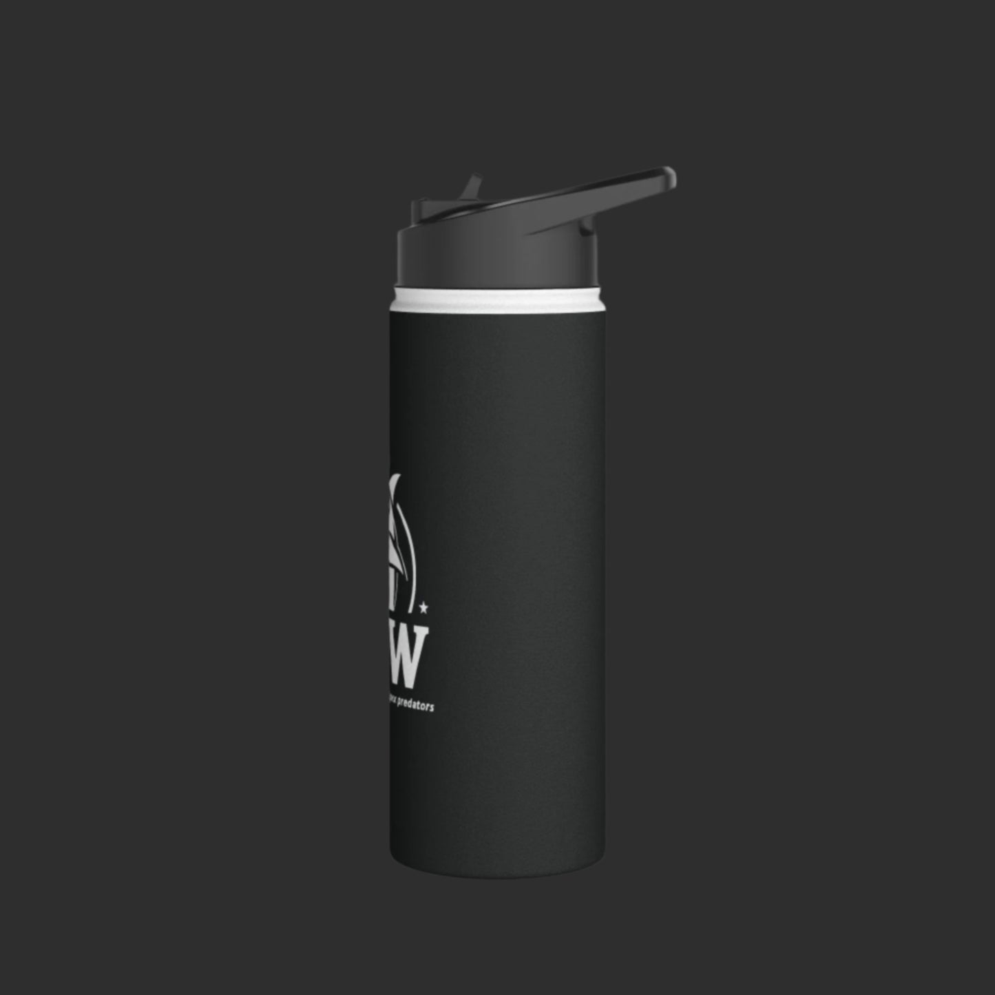 Black Hammerhead Grappling Wear Stainless Steel Water Bottle