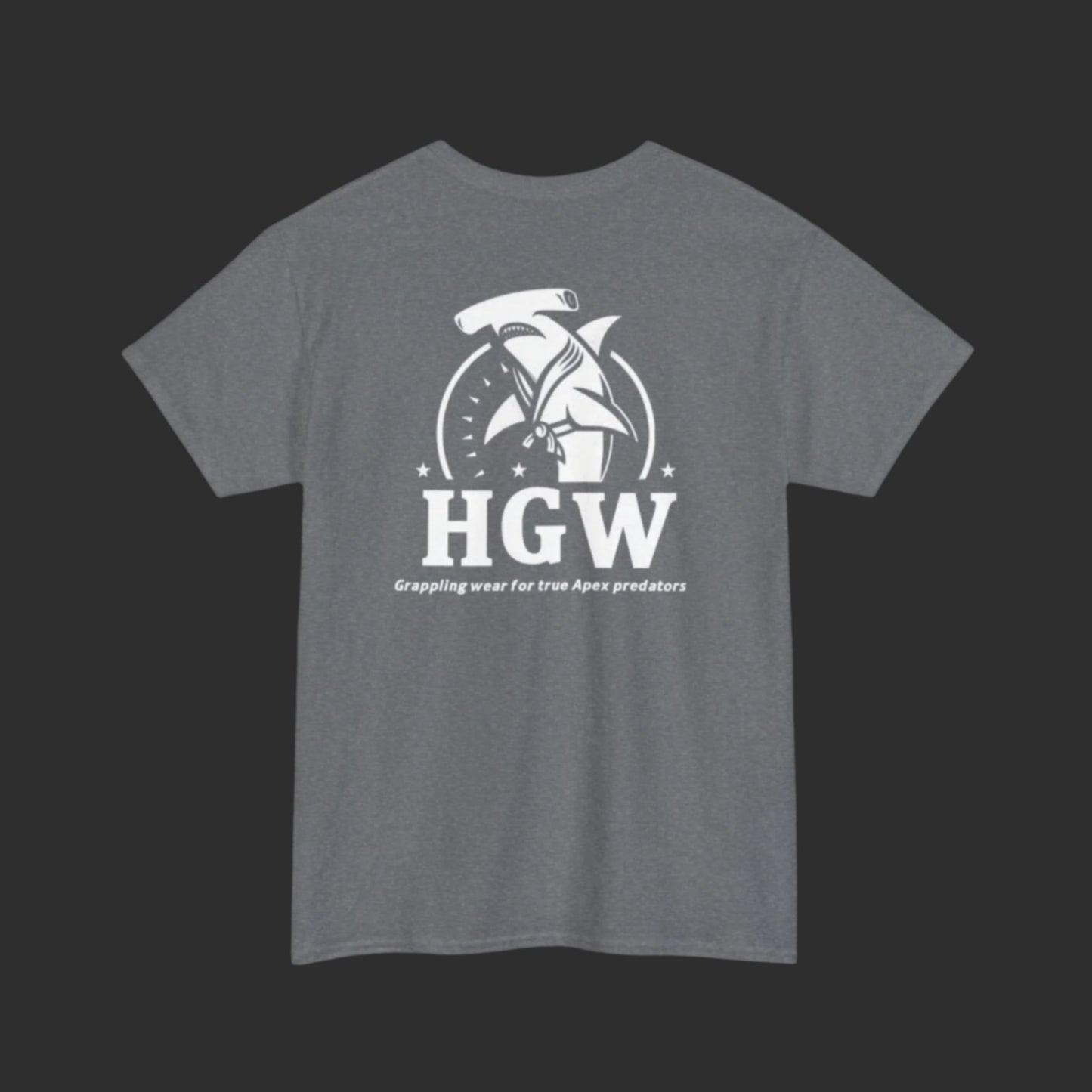 Graphite Heather "The Ground Is My Ocean" T-Shirt - Hammerhead Grappling Wear