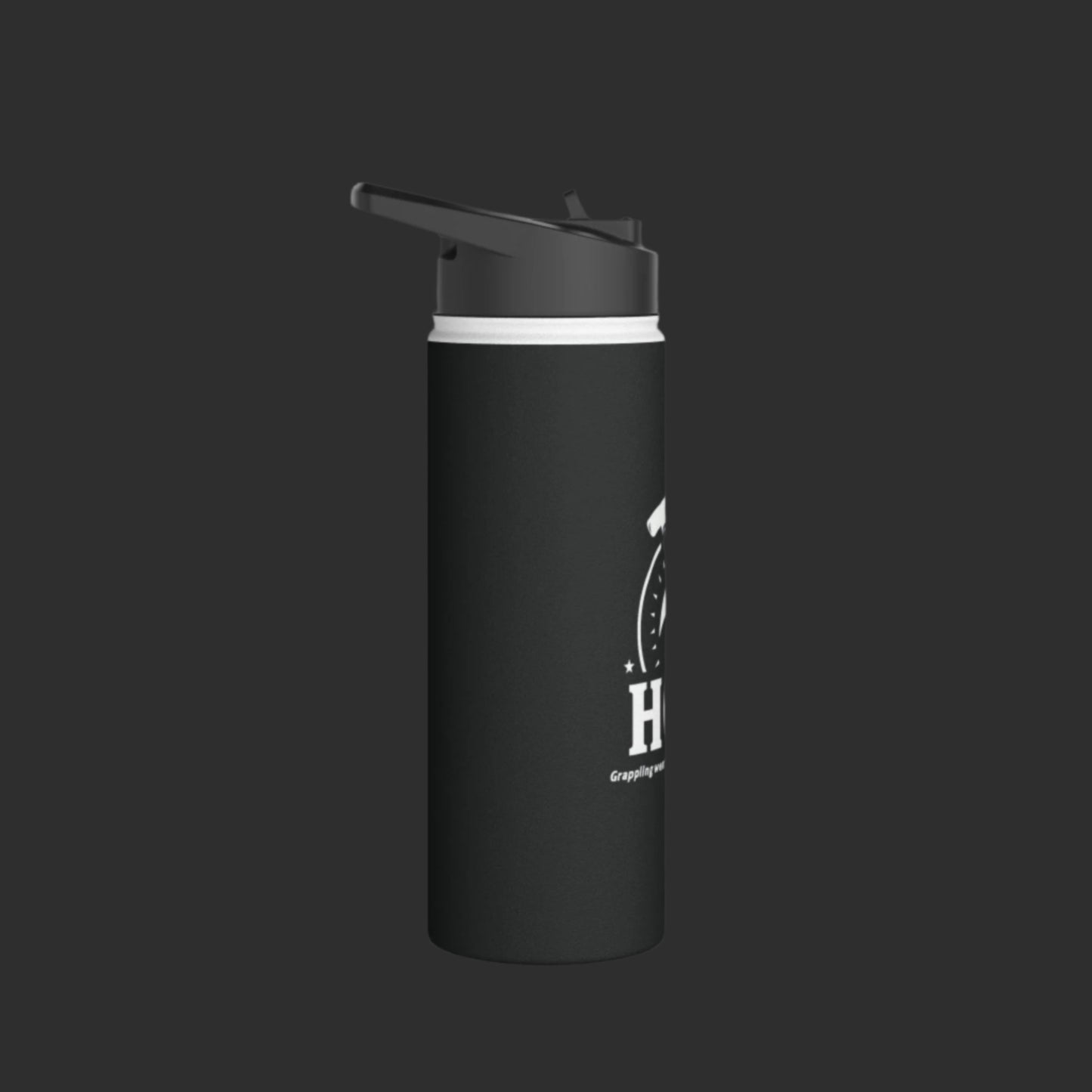 Black Hammerhead Grappling Wear Stainless Steel Water Bottle