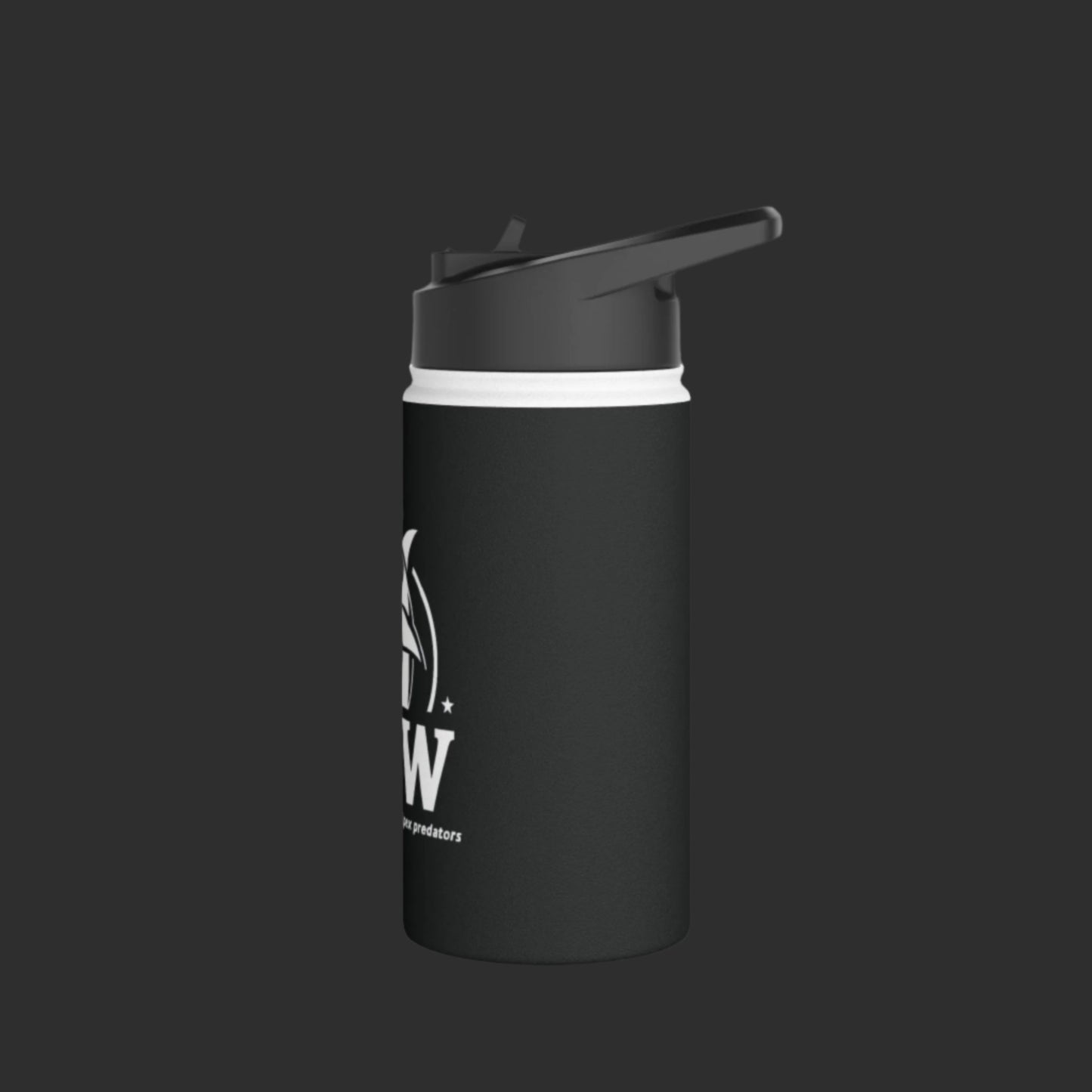 Black Hammerhead Grappling Wear Stainless Steel Water Bottle