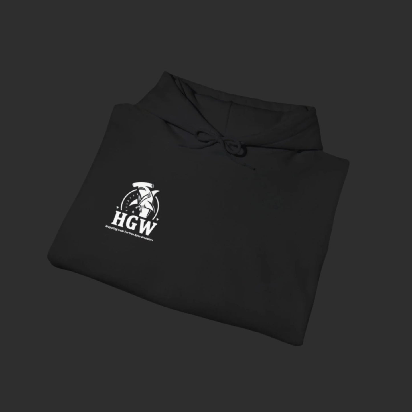 HGW All Black Pullover Jiu Jitsu Hoodie - Hammerhead Grappling Wear