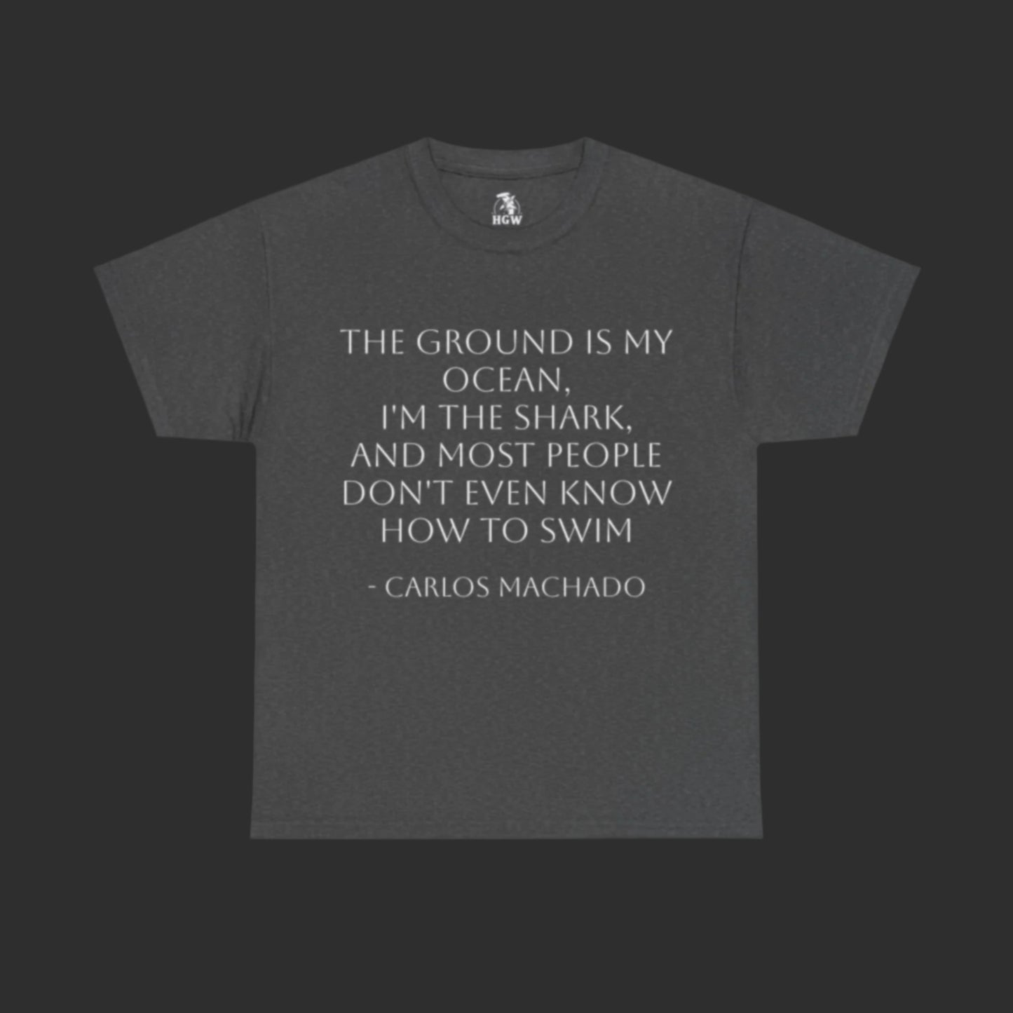 "The Ground Is My Ocean" Hammerhead Grappling Wear T-Shirt