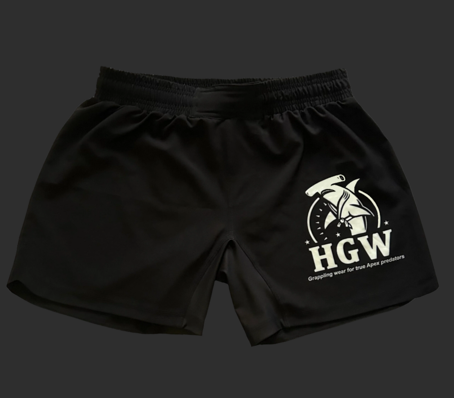 Black HGW High-Cut Grappling Shorts