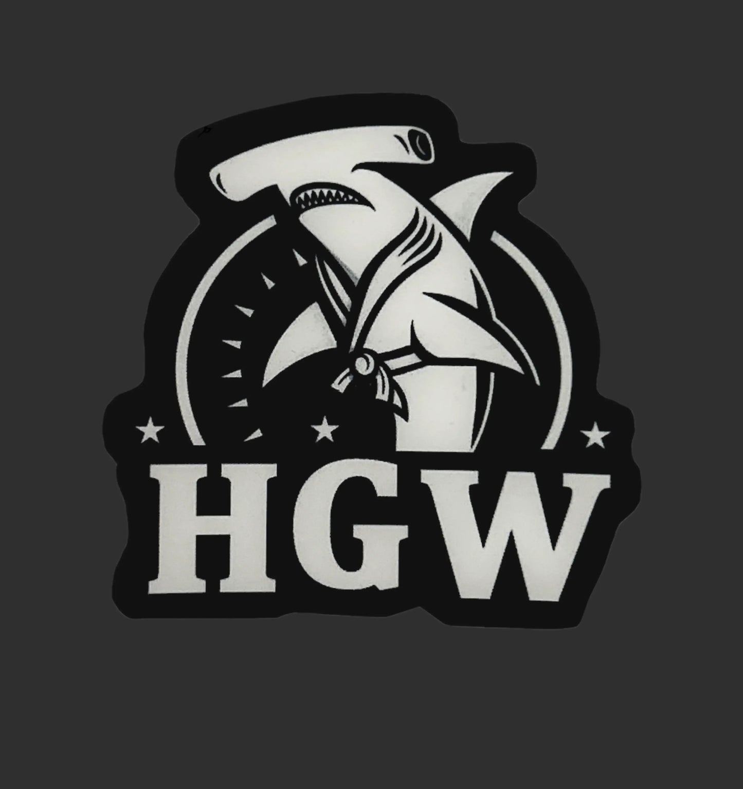 2.5 x 2.5 inch sticker decal - Hammerhead Grappling Wear