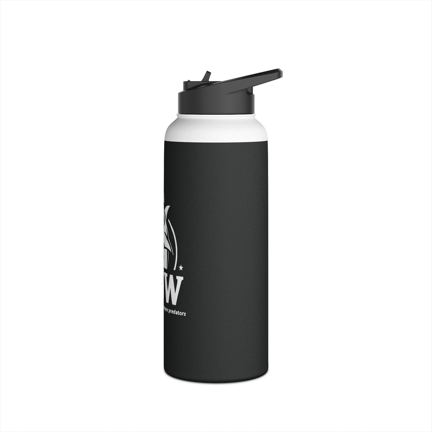 Black Hammerhead Grappling Wear Stainless Steel Water Bottle