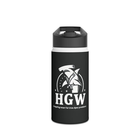 Black Hammerhead Grappling Wear Stainless Steel Water Bottle