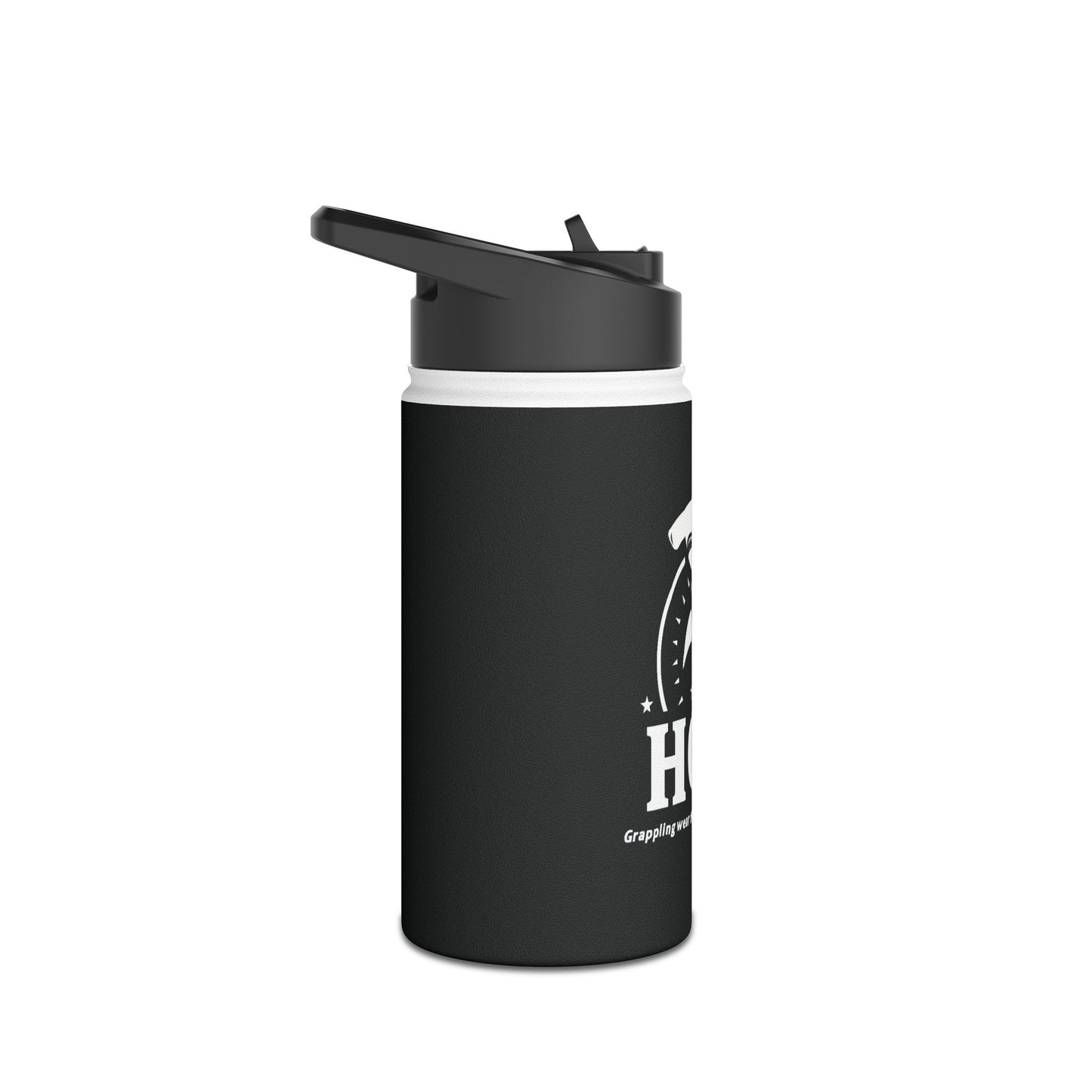 Black Hammerhead Grappling Wear Stainless Steel Water Bottle