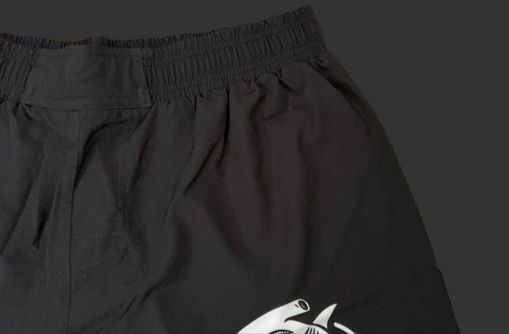 Black HGW High-Cut Grappling Shorts Hammerhead Grappling Wear